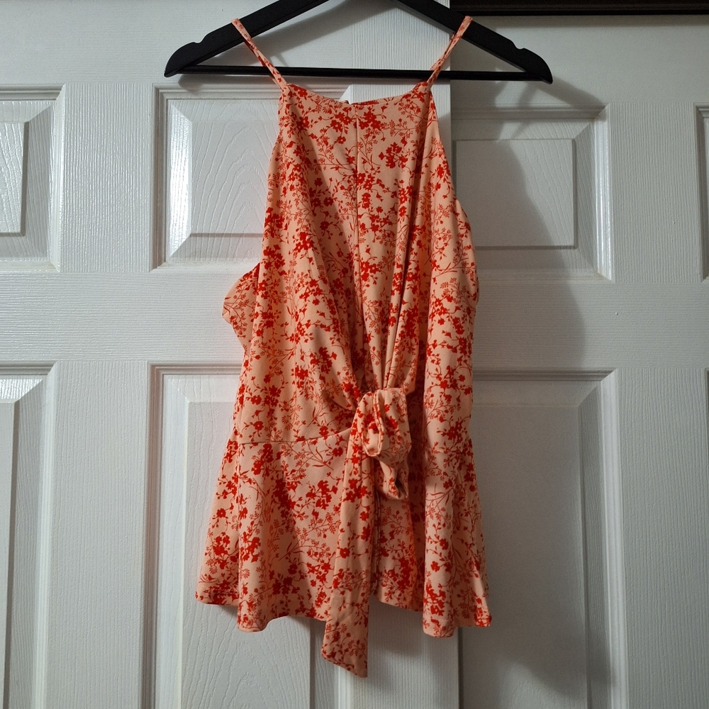 Meraki halter neck wrap blouse size XL